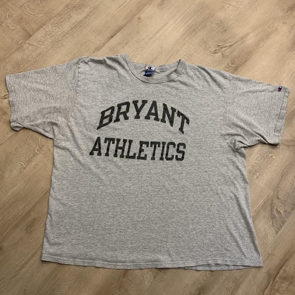 Vintage 90s Champion Bryant College University Bulldogs Athletics T-Shirt 3XL